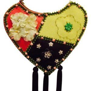 Mary Frances Multi-color Multiple Fabrics & Embelleshments Shoulder Bag